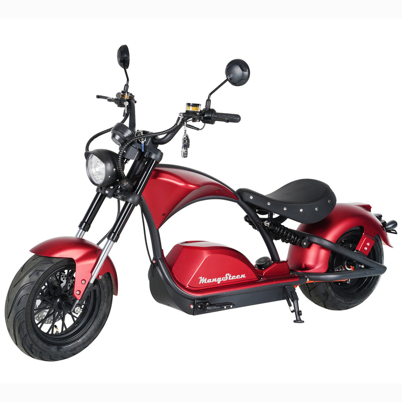 Mangosteen Electric Scooter Chopper Fat Tire Citycoco M1PS knight